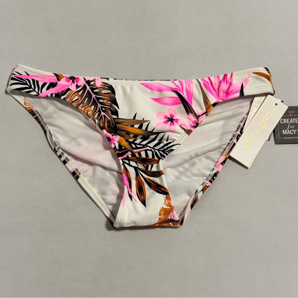 NWT Salt + Cove Women’s Tropic Time Chinch Back Bikini Bottom